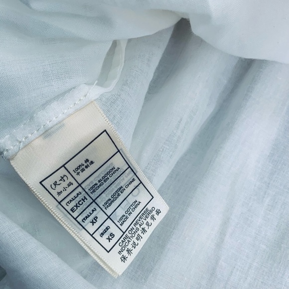 Max Studio White Mini Dress XS  Embroidered Fairy Whimsical Spring - Picture 5 of 5